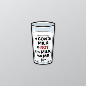 A Cow's Milk Sticker