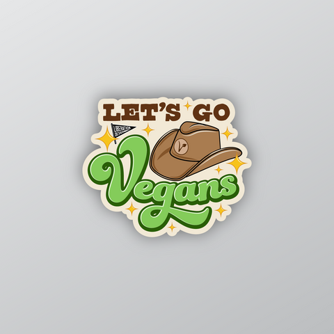 Let's Go Vegans Sticker