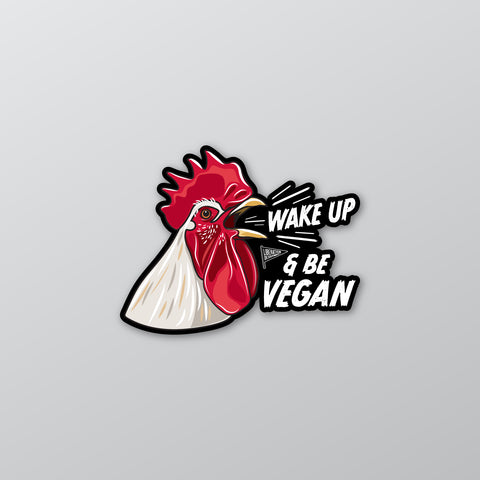 Wake Up & Be Vegan Sticker